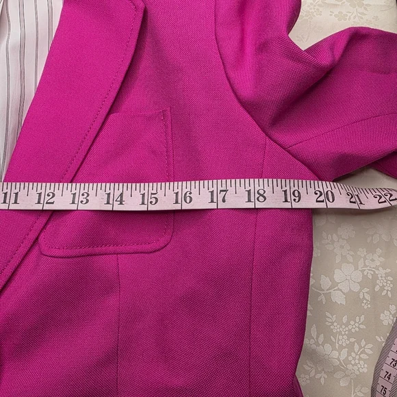J. Crew Rhodes Blazer in Italian Wool Pink Gold Button Size 14 - Picture 8 of 12